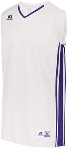 Russell 4B1VTM - Legacy Basketball Jersey White/Purple