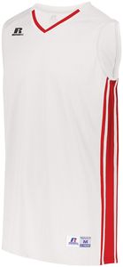 Russell 4B1VTM - Legacy Basketball Jersey White/True Red