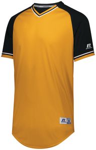Russell R01X3B - Youth Classic V Neck Jersey Gold/Black/White