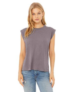 Bella+Canvas B8804 - Musculosa con mangas enrolladas para mujer