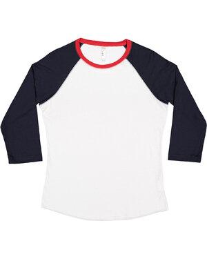 LAT LA3530 - Remera de jersey fino de béisbol para mujer