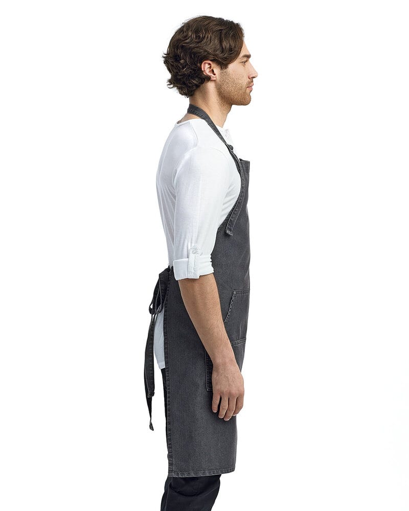 Artisan Collection by Reprime RP126 - Unisex Jeans Stitch Denim Bib Apron