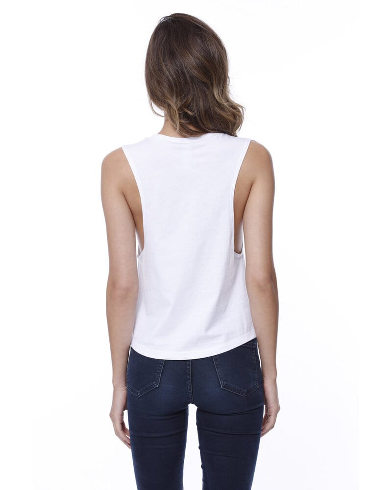 StarTee ST1151 - Ladies Cotton Muscle Crop T-Shirt