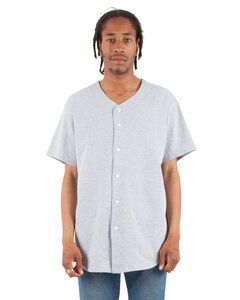 Shaka Wear SHBBJ - Adult 7.5 oz., 100% US Cotton Baseball Jersey Gris mezcla