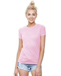 StarTee ST1210 - Ladies Cotton Crew Neck T-shirt Rosa