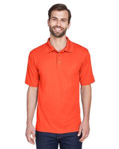 UltraClub 8210 - Men's Cool & Dry Mesh Piqué Polo Naranja