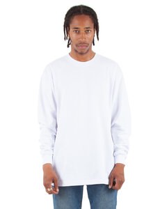 Shaka Wear SHMHLS - Adult 7.5 oz., Max Heavyweight Long-Sleeve T-Shirt Blanco