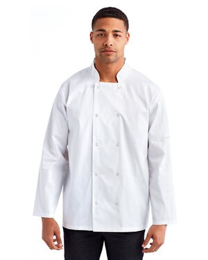 Artisan Collection by Reprime RP665 - Unisex Studded Front Long-Sleeve Chefs Coat