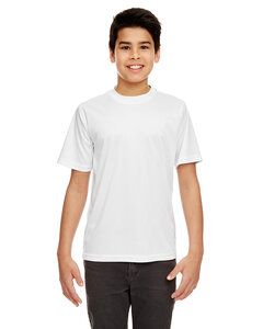 UltraClub 8420Y - Youth Cool & Dry Sport Performance Interlock T-Shirt Blanco