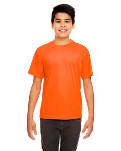 UltraClub 8420Y - Youth Cool & Dry Sport Performance Interlock T-Shirt Bright Orange