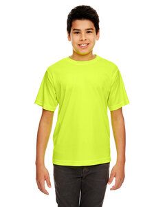 UltraClub 8420Y - Youth Cool & Dry Sport Performance Interlock T-Shirt Bright Yellow