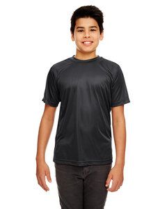 UltraClub 8420Y - Youth Cool & Dry Sport Performance Interlock T-Shirt Negro