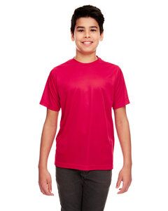 UltraClub 8420Y - Youth Cool & Dry Sport Performance Interlock T-Shirt Rojo