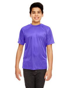 UltraClub 8420Y - Youth Cool & Dry Sport Performance Interlock T-Shirt Púrpura