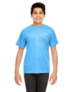 UltraClub 8420Y - Youth Cool & Dry Sport Performance Interlock T-Shirt Columbia Blue