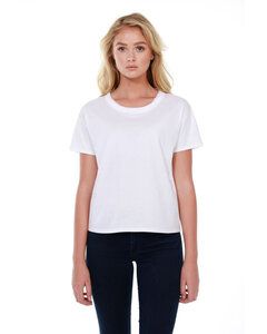 StarTee ST1017 - Ladies 3.5 oz., 100% Cotton Raw-Neck Boxy T-Shirt