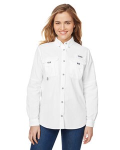 Columbia 7314 - Ladies Bahama Long-Sleeve Shirt Blanco