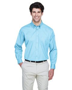 UltraClub 8975 - Men's Whisper Twill Azul cielo