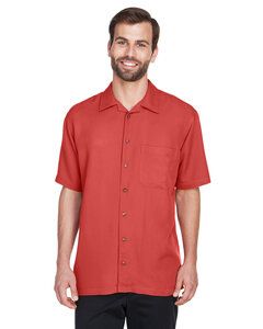 UltraClub 8980 - Men's Cabana Breeze Camp Shirt Brick