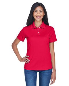 UltraClub 8445L - Ladies Cool & Dry Stain-Release Performance Polo Rojo