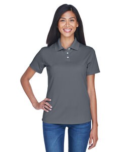 UltraClub 8445L - Ladies Cool & Dry Stain-Release Performance Polo Charcoal