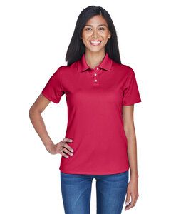 UltraClub 8445L - Ladies Cool & Dry Stain-Release Performance Polo Cardinal