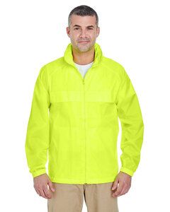 UltraClub 8929 - Adult Full-Zip Hooded Pack-Away Jacket