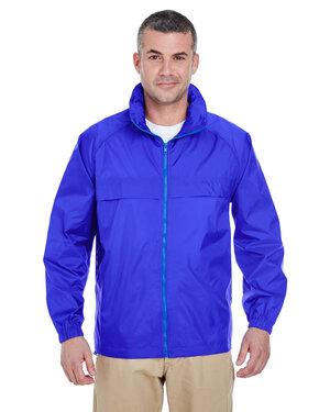 UltraClub 8929 - Adult Full-Zip Hooded Pack-Away Jacket