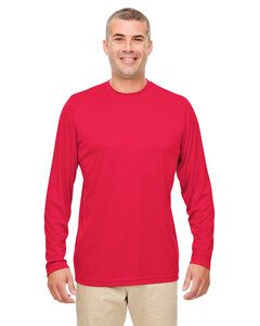 UltraClub 8622 - Men's Cool & Dry Performance Long-Sleeve Top Rojo