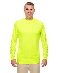 UltraClub 8622 - Men's Cool & Dry Performance Long-Sleeve Top Bright Yellow