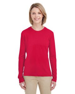 UltraClub 8622W - Ladies Cool & Dry Performance Long-Sleeve Top Rojo