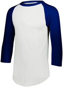 Augusta Sportswear 4420 - Baseball Jersey 2.0 Blanco / Azul marino