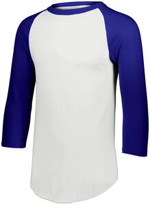 Augusta Sportswear 4420 - Baseball Jersey 2.0 White/Purple