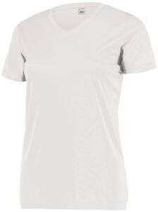 Augusta Sportswear 4792 - Ladies Attain Wicking Set In Sleeve Tee  Blanco