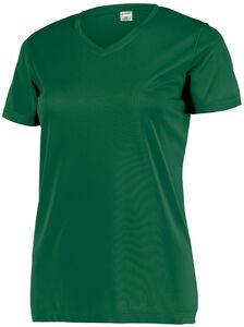 Augusta Sportswear 4792 - Ladies Attain Wicking Set In Sleeve Tee  Verde oscuro