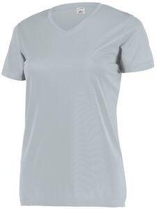 Augusta Sportswear 4792 - Ladies Attain Wicking Set In Sleeve Tee  Plata