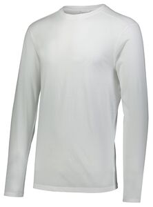 Augusta Sportswear 3076 - Youth Tri Blend Long Sleeve Tee Blanco