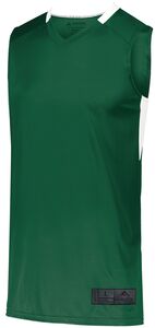 Augusta Sportswear 1731 - Youth Step Back Basketball Jersey Dark Green/White