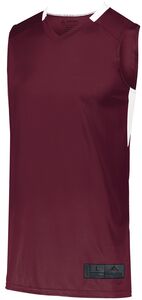 Augusta Sportswear 1731 - Youth Step Back Basketball Jersey Maroon/White