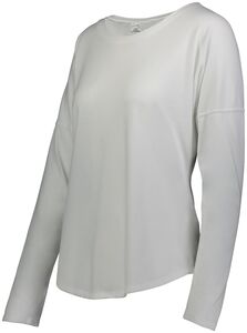 Augusta Sportswear 3077 - Ladies Lux Tri Blend Long Sleeve Tee Blanco