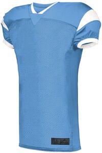 Augusta Sportswear 9583 - Youth Slant Football Jersey Columbia Blue/White