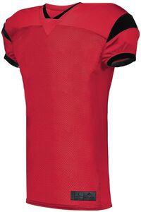 Augusta Sportswear 9583 - Youth Slant Football Jersey Rojo / Negro