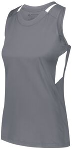 Augusta Sportswear 2436 - Ladies Crossover Tank Graphite/White