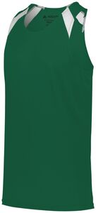 Augusta Sportswear 343 - Overspeed Track Jersey Dark Green/White
