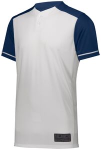 Augusta Sportswear 1569 - Youth Closer Jersey Blanco / Azul marino