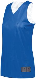 Augusta Sportswear 163 - Ladies Tricot Mesh Reversible 2.0 Jersey Royal/White