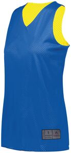 Augusta Sportswear 163 - Ladies Tricot Mesh Reversible 2.0 Jersey Royal/Gold
