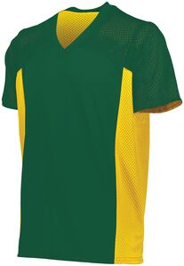 Augusta Sportswear 265 - Youth Reversible Flag Football Jersey Dark Green/Gold