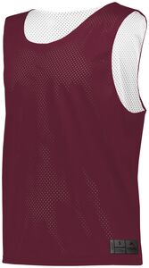 Augusta Sportswear 9717 - Mesh Reversible Pinnie Maroon/White