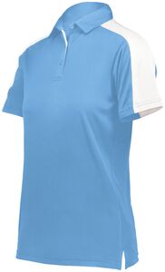 Augusta Sportswear 5029 - Ladies Bi Color Vital Polo Columbia Blue/White